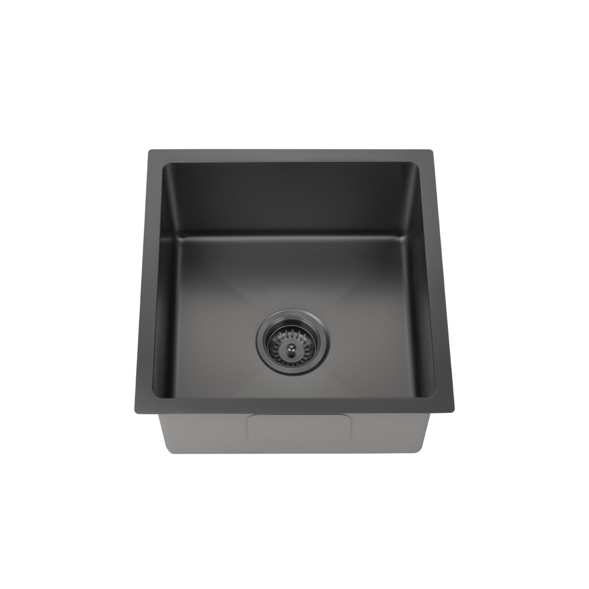 VITO STAINLESS STEEL SINGLE BOWL UNDERMOUNT KITCHEN SINK MATTE BLACK 450MM