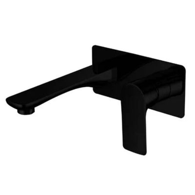 TAPART SLEEK WALL MIXER WITH OUTLET BLACK