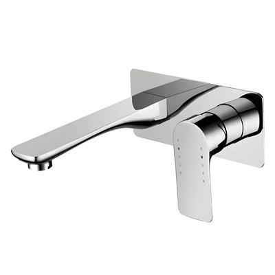 TAPART SLEEK WALL MIXER WITH OUTLET LUXURY CHROME