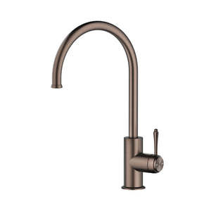 BELLA VISTA MICA HERITAGE GOOSENECK SINK MIXER 372MM DUSK BRONZE