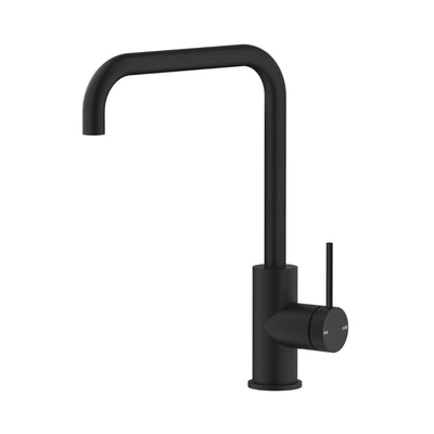 BELLA VISTA MICA LEAD FREE SOFT-SQUARE SINK MIXER 320MM BLACK