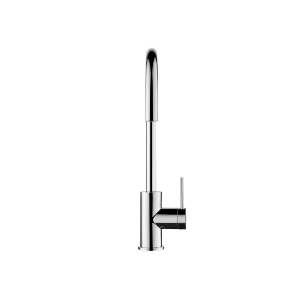 BELLA VISTA MICA LEAD FREE GOOSENECK SINK MIXER 371MM CHROME