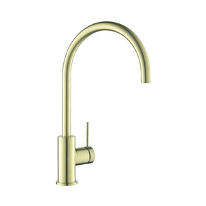 BELLA VISTA MICA GOOSENECK SINK MIXER 371MM FRENCH GOLD