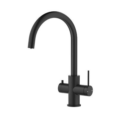BELLA VISTA MICA LEAD FREE 3-WAY FILTER SINK MIXER 380MM BLACK