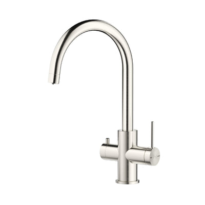 BELLA VISTA MICA LEAD FREE 3-WAY FILTER SINK MIXER 380MM BRUSHED NICKEL