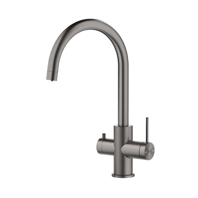 BELLA VISTA MICA LEAD FREE 3-WAY FILTER SINK MIXER 380MM GUN METAL