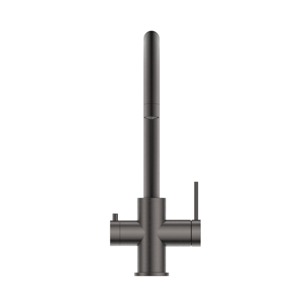 BELLA VISTA MICA 3-WAY FILTER SINK MIXER 380MM GUN METAL