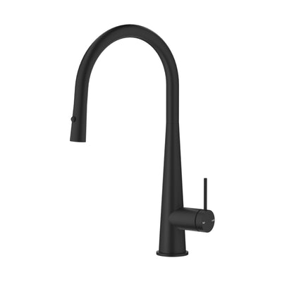 BELLA VISTA MICA LEAD FREE PULL-OUT CONE SINK MIXER 424MM BLACK