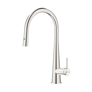 BELLA VISTA MICA PULL-OUT CONE SINK MIXER 424MM BRUSHED NICKEL