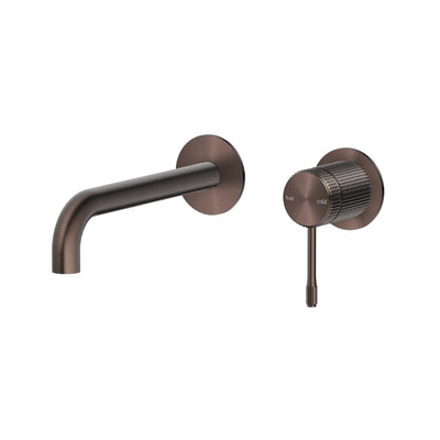 BELLA VISTA MICA LEAD FREE FLUTED WALL-SPOUT COMBO 246MM DUSK BRONZE