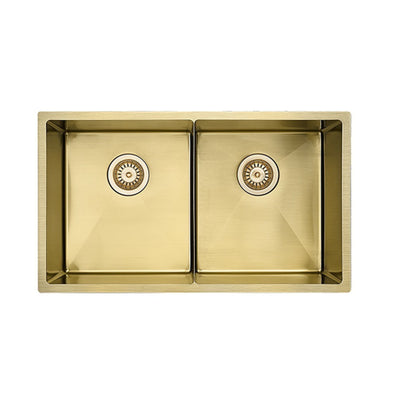 BELLA VISTA LUMINARE DOUBLE BOWL KITCHEN SINK FRENCH GOLD 760MM