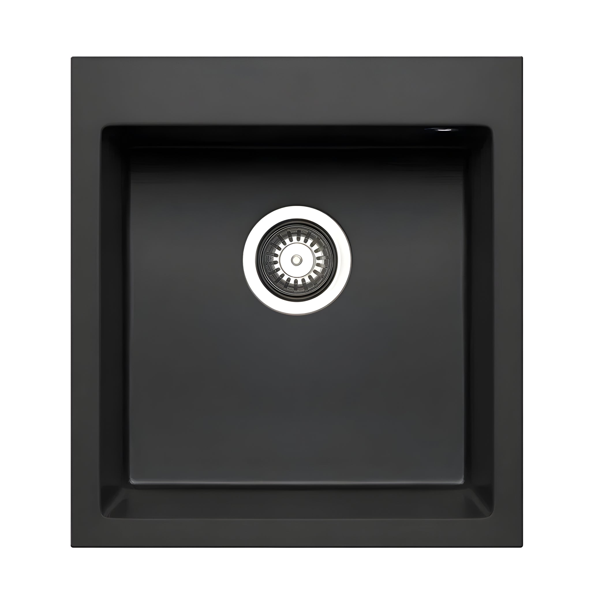 BELLA VISTA PRADUS SINGLE BOWL GRANITE KITCHEN SINK GRAPHITE CARBON 460MM