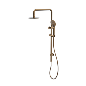 LINSOL SOFIA SHOWER COMBINATION AND MULTIFUNCTION HANDPIECE WITH 200MM ROUND HEAD AGED BRONZE