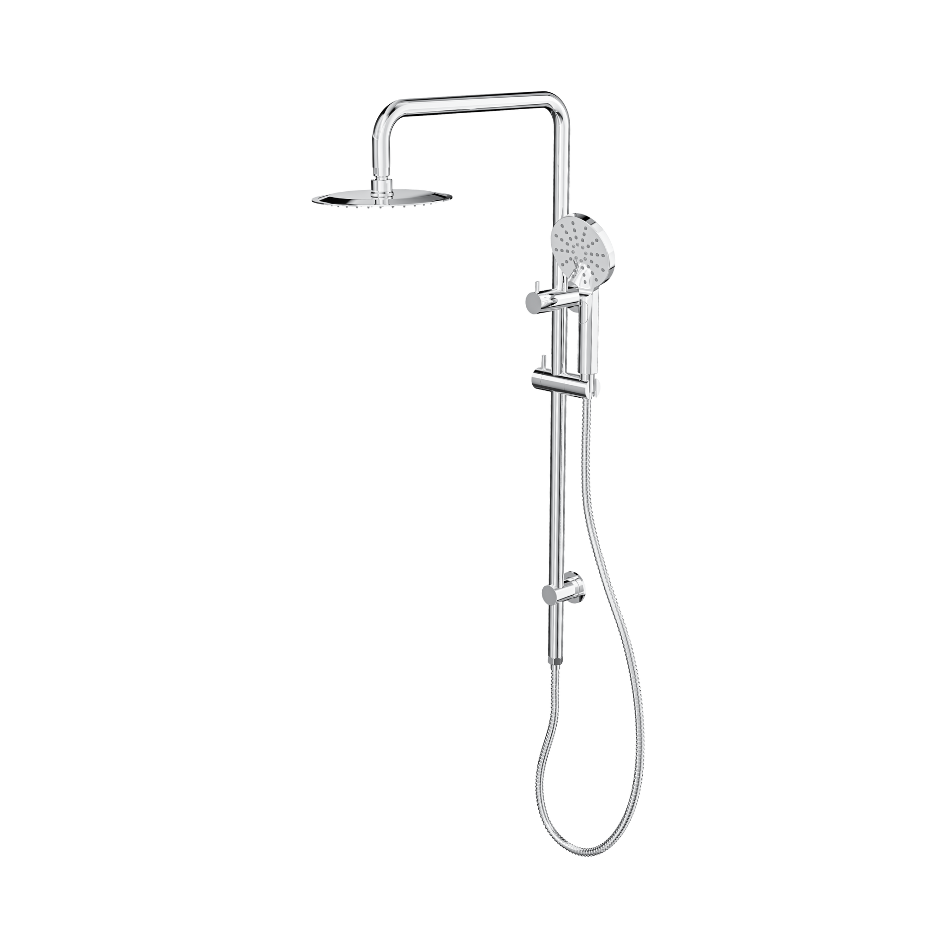 LINSOL SOFIA SHOWER COMBINATION AND MULTIFUNCTION HANDPIECE WITH 200MM ROUND HEAD CHROME