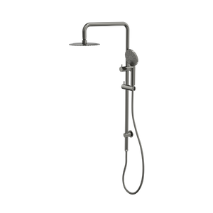 LINSOL SOFIA SHOWER COMBINATION AND MULTIFUNCTION HANDPIECE WITH 200MM ROUND HEAD GUN METAL