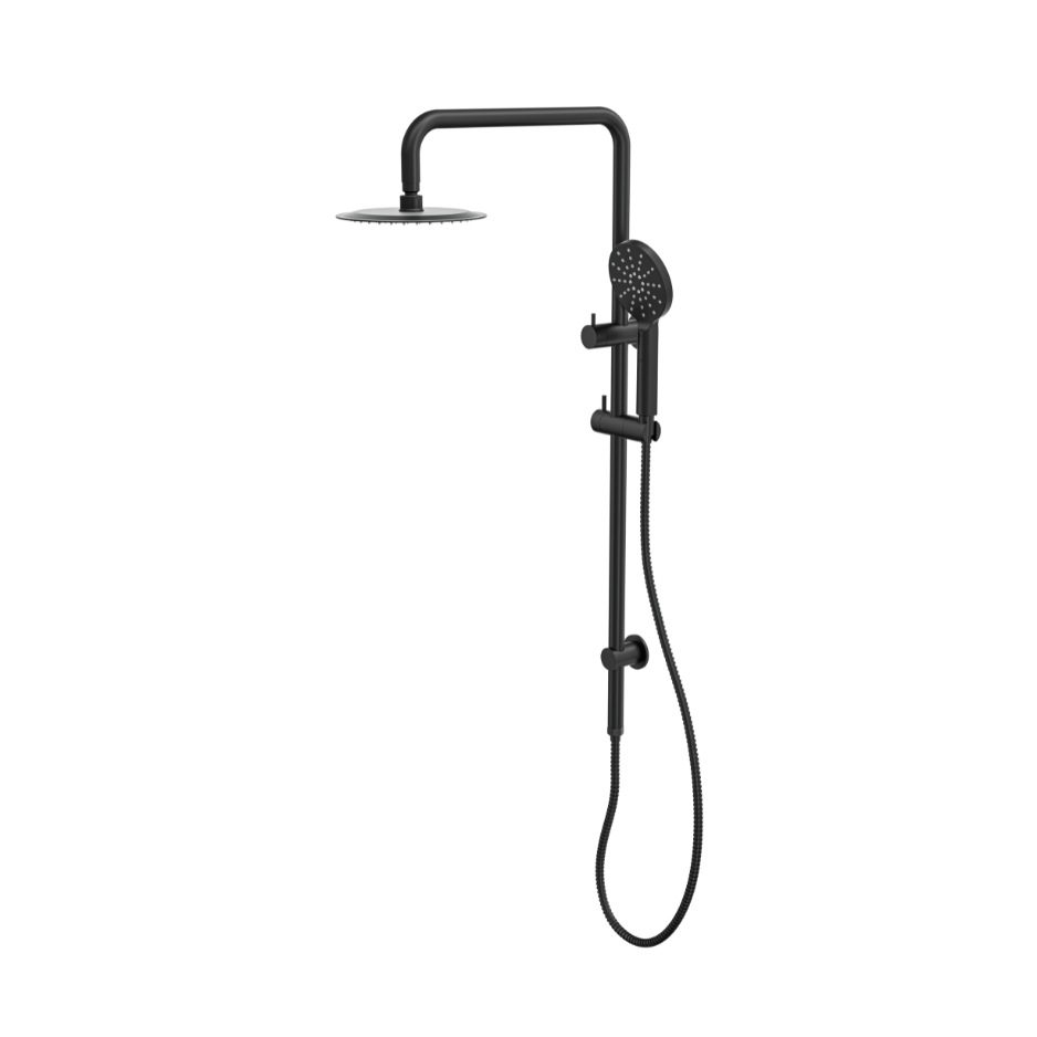 LINSOL SOFIA SHOWER COMBINATION AND MULTIFUNCTION HANDPIECE WITH 200MM ROUND HEAD MATTE BLACK