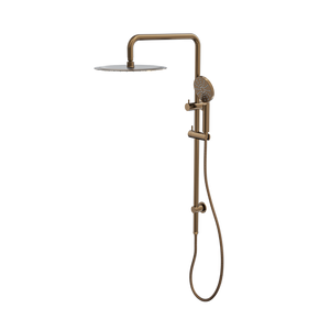 LINSOL SOFIA SHOWER COMBINATION AND MULTIFUNCTION HANDPIECE WITH 300MM ROUND HEAD AGED BRONZE