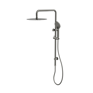 LINSOL SOFIA SHOWER COMBINATION AND MULTIFUNCTION HANDPIECE WITH 300MM ROUND HEAD GUN METAL