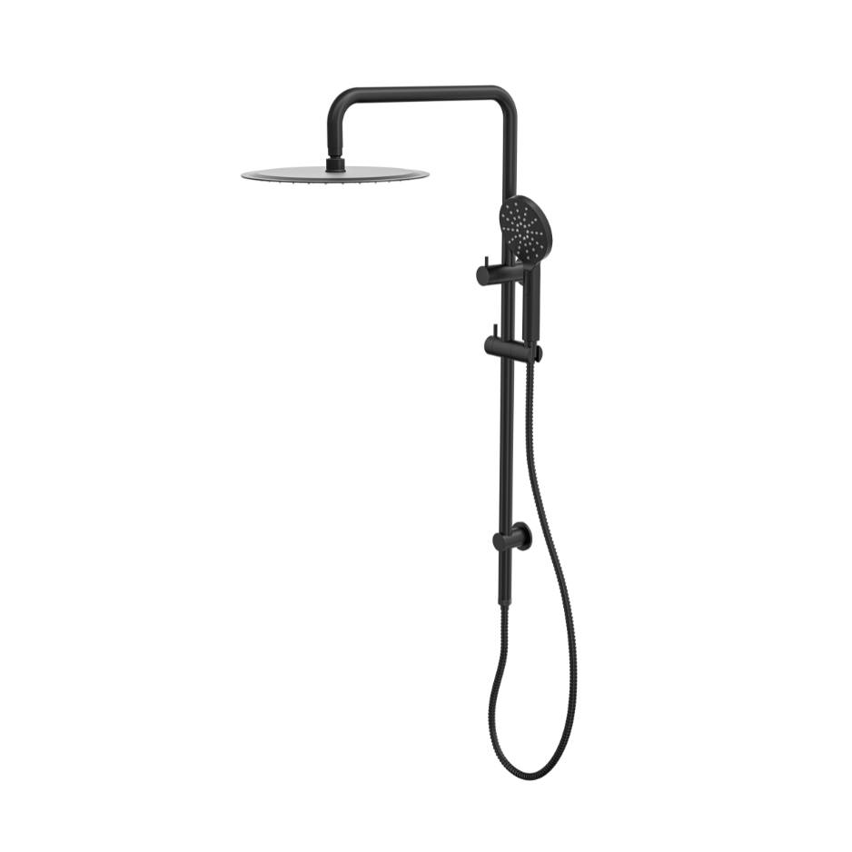 LINSOL SOFIA SHOWER COMBINATION AND MULTIFUNCTION HANDPIECE WITH 300MM ROUND HEAD MATTE BLACK