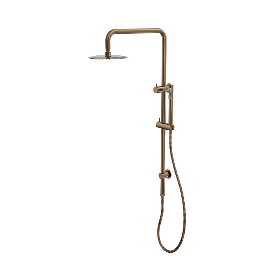 LINSOL SOFIA SHOWER COMBINATION WITH SLIM HANDPIECE WITH 200MM ROUND HEAD AGED BRONZE