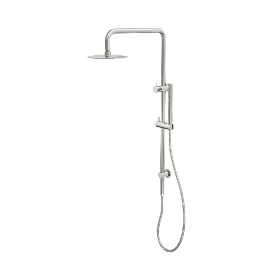 LINSOL SOFIA SHOWER COMBINATION WITH SLIM HANDPIECE WITH 200MM ROUND HEAD BRUSHED NICKEL