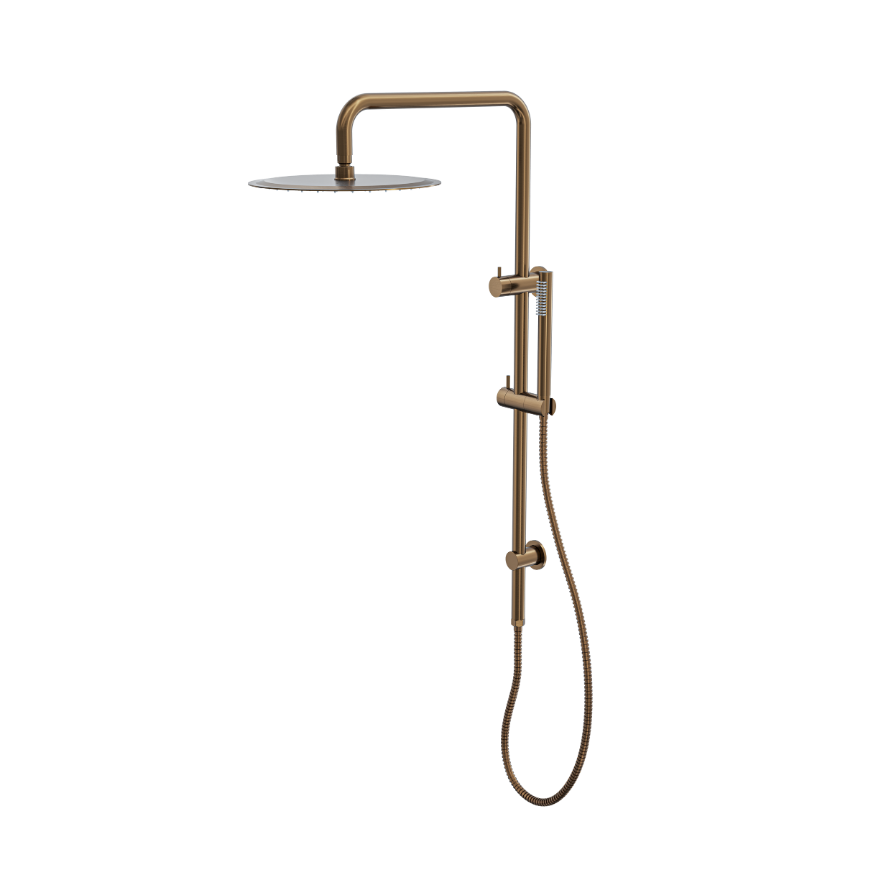 LINSOL SOFIA SHOWER COMBINATION WITH SLIM HANDPIECE WITH 300MM ROUND HEAD AGED BRONZE