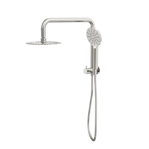 LINSOL SOFIA SHORT SHOWER COMBINATION AND MULTIFUNCTION HANDPIECE WITH 200MM ROUND HEAD BRUSHED NICKEL