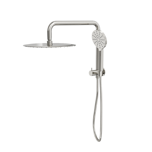 LINSOL SOFIA SHORT SHOWER COMBINATION AND MULTIFUNCTION HANDPIECE WITH 300MM ROUND HEAD BRUSHED NICKEL