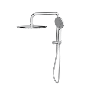 LINSOL SOFIA SHORT SHOWER COMBINATION AND MULTIFUNCTION HANDPIECE WITH 300MM ROUND HEAD CHROME