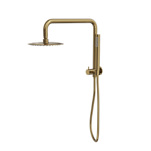 LINSOL SOFIA SHORT SHOWER COMBINATION WITH SLIM HANDPIECE WITH 200MM ROUND HEAD BRUSHED BRASS