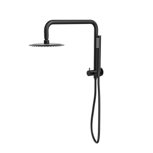 LINSOL SOFIA SHORT SHOWER COMBINATION WITH SLIM HANDPIECE WITH 200MM ROUND HEAD MATTE BLACK