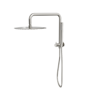 LINSOL SOFIA SHORT SHOWER COMBINATION WITH SLIM HANDPIECE WITH 300MM ROUND HEAD BRUSHED NICKEL