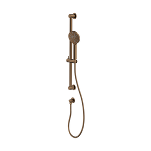 LINSOL SOFIA SLIDING SHOWER RAIL WITH MULTIFUNCTION HANDPIECE AGED BRONZE