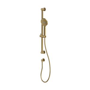 LINSOL SOFIA SLIDING SHOWER RAIL WITH MULTIFUNCTION HANDPIECE BRUSHED BRASS
