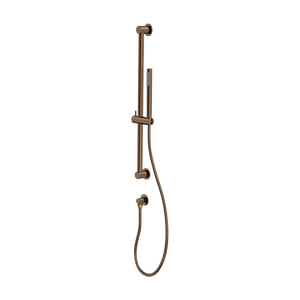 LINSOL SOFIA SLIDING SHOWER RAIL WITH SLIM HANDPIECE AGED BRONZE