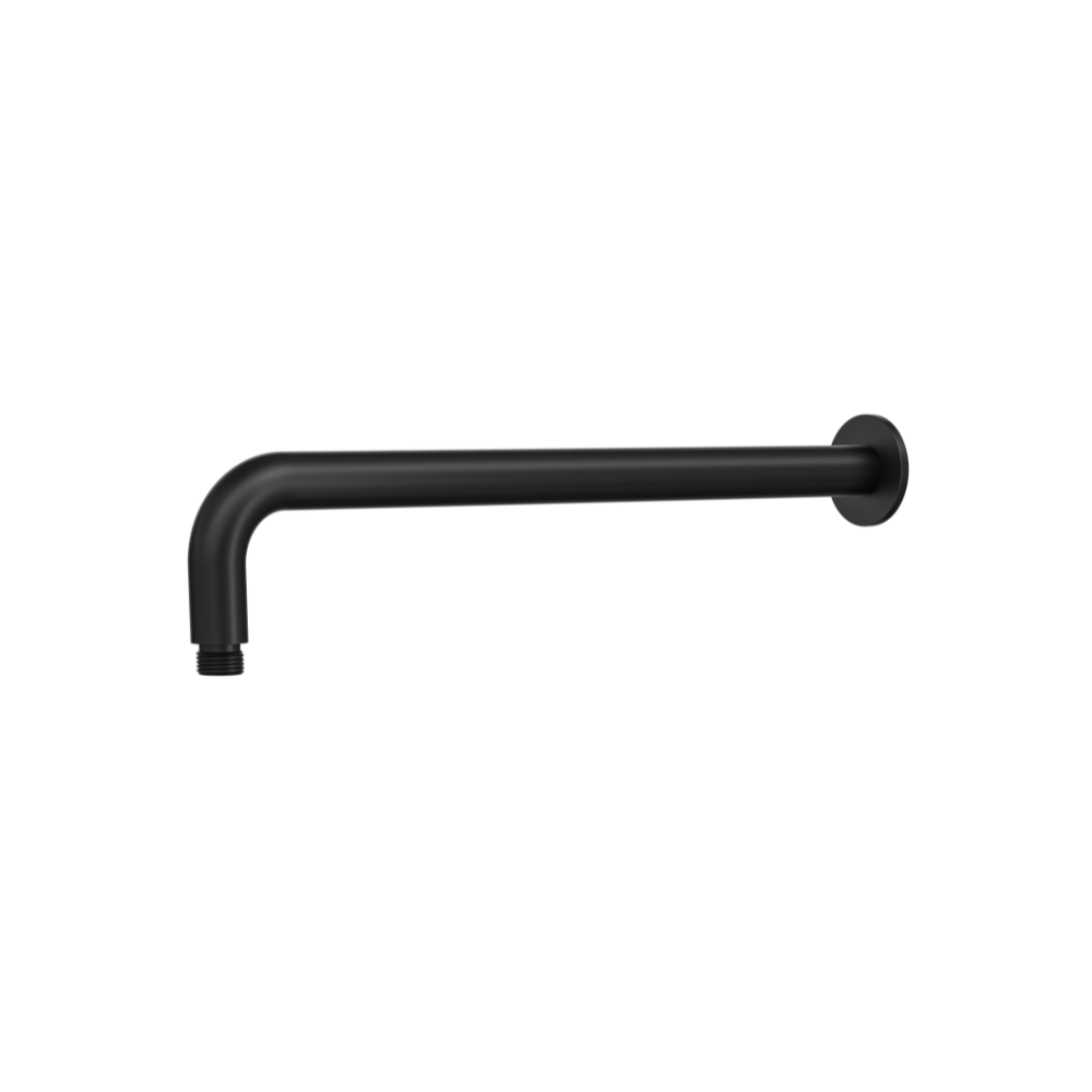 LINSOL SOFIA ROUND SHOWER WALL ARM 400MM MATTE BLACK