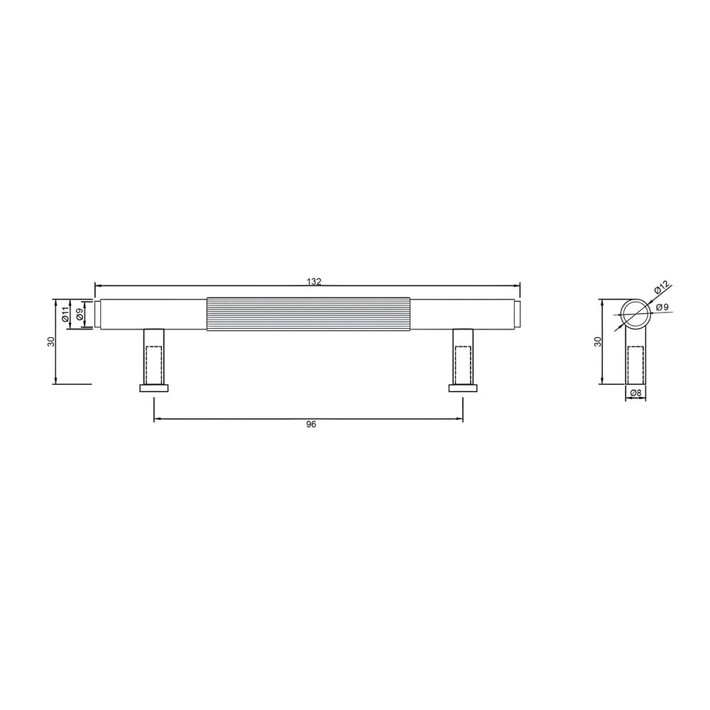 OTTI SOHO HANDLE BRUSHED NICKEL (MULTIPLE SIZES AVAILABLE)
