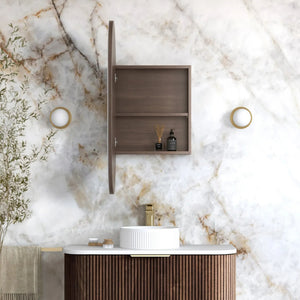 OTTI NOOSA SABLE WALNUT SHAVING CABINET 450X900MM