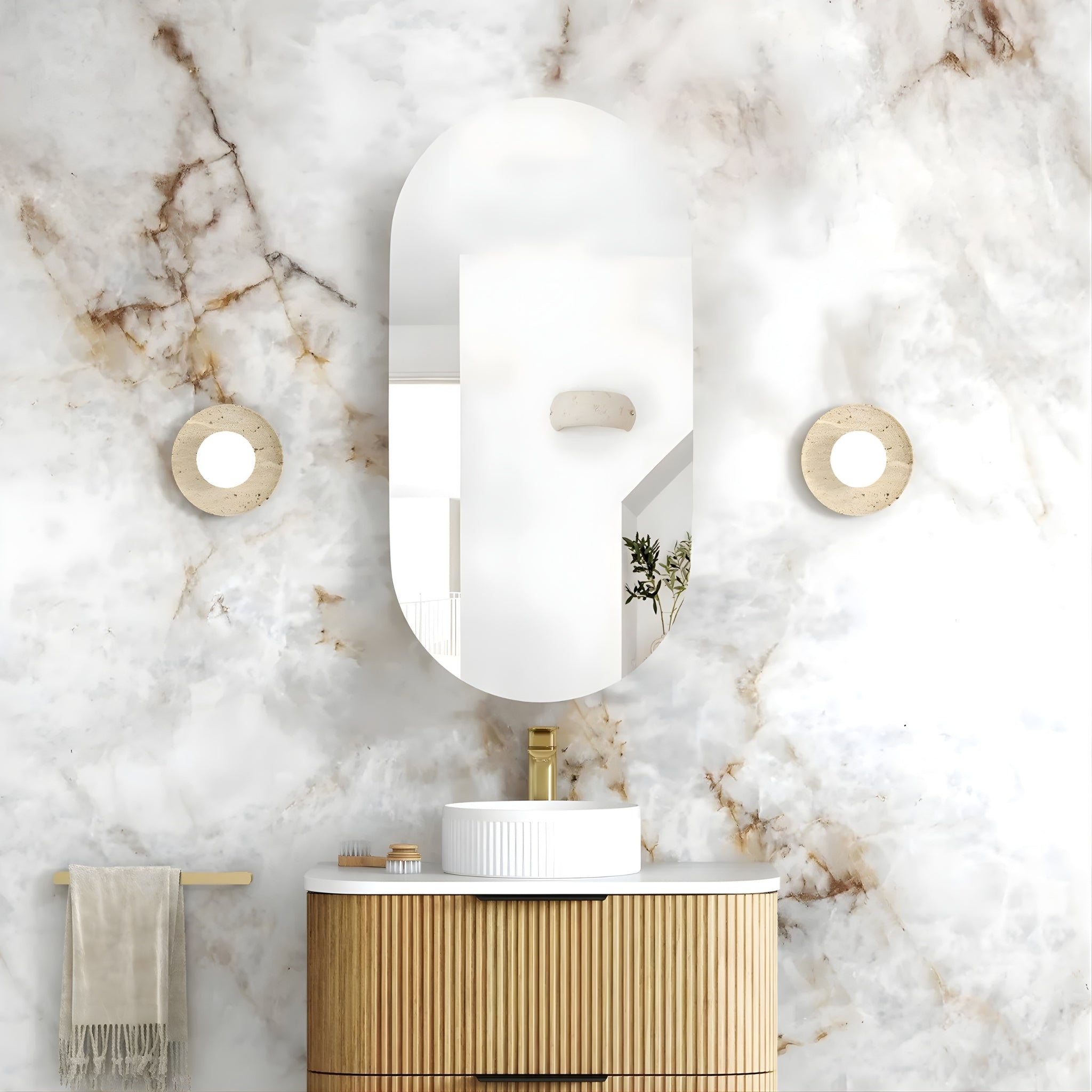 OTTI NOOSA WOODLAND OAK SHAVING CABINET 450X900MM