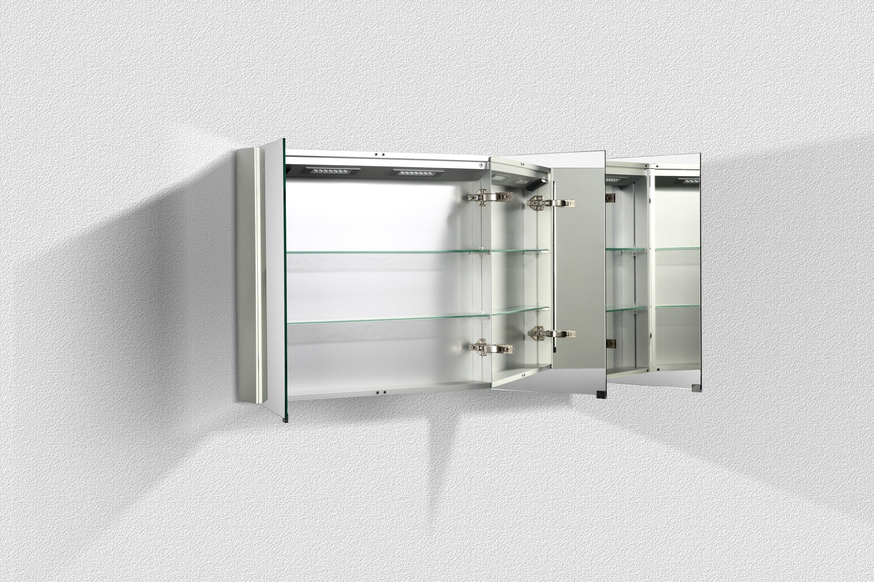 BEL BAGNO WHITE LED SHAVING CABINET WITH MOTION SENSOR SWITCH 1200X700MM