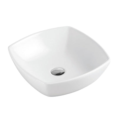 MERCIO SQ SQUARE ABOVE COUNTER BASIN GLOSS WHITE 430MM