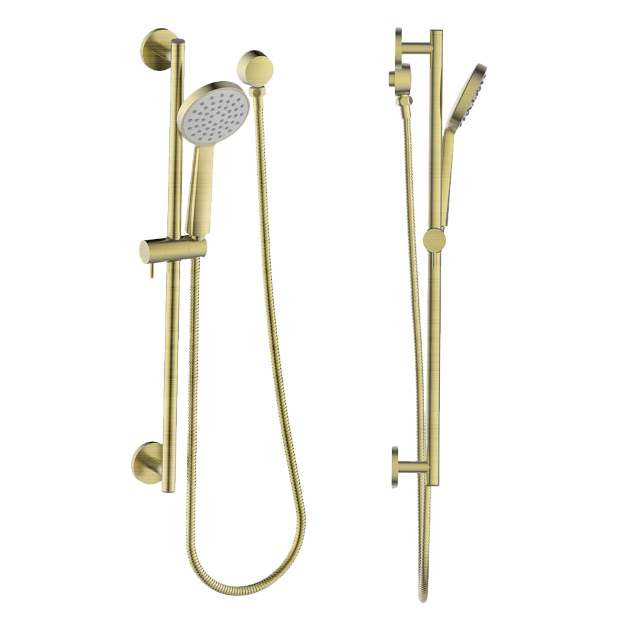 GARETH ASHTON SHOWER ON RAIL 660MM BRUSHED BRASS