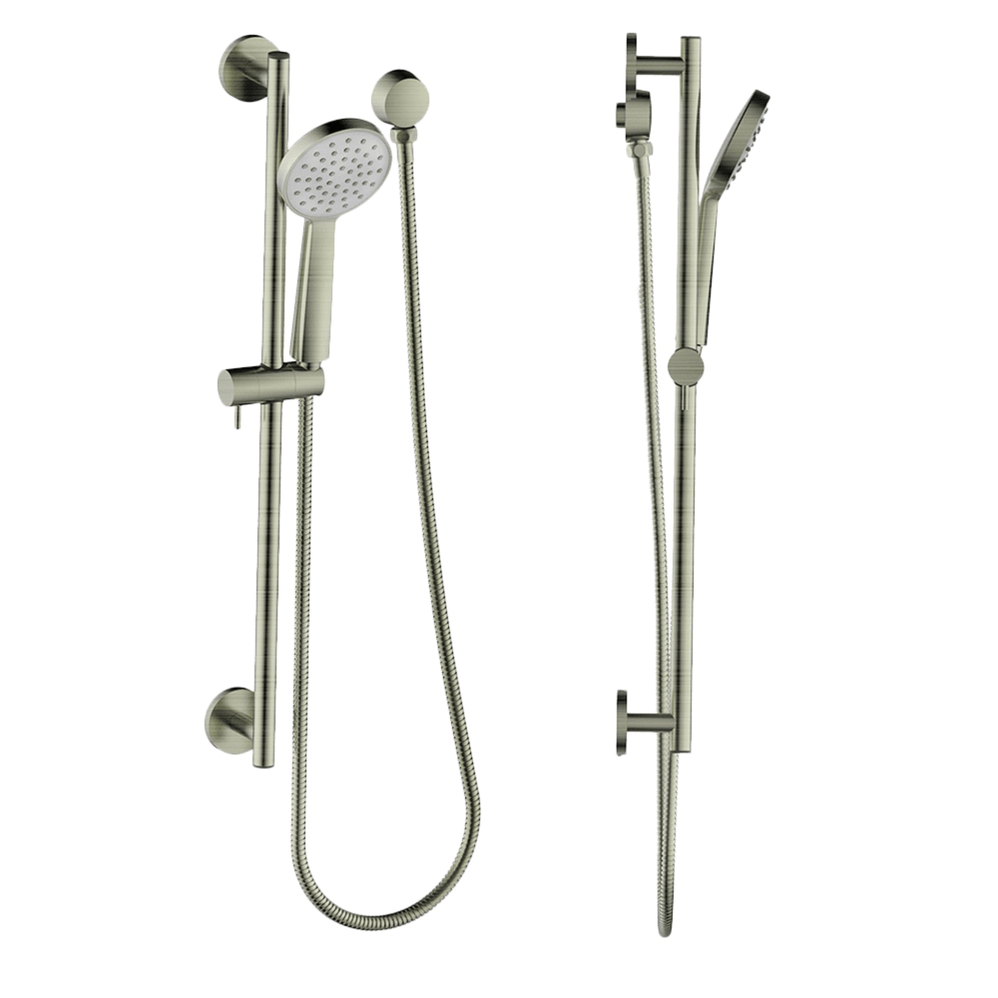 GARETH ASHTON SHOWER ON RAIL 660MM BRUSHED NICKEL
