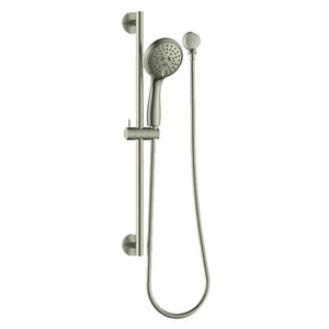 GARETH ASHTON 3-FUNCTION ROUND SHOWER ON RAIL 660MM BRUSHED NICKEL