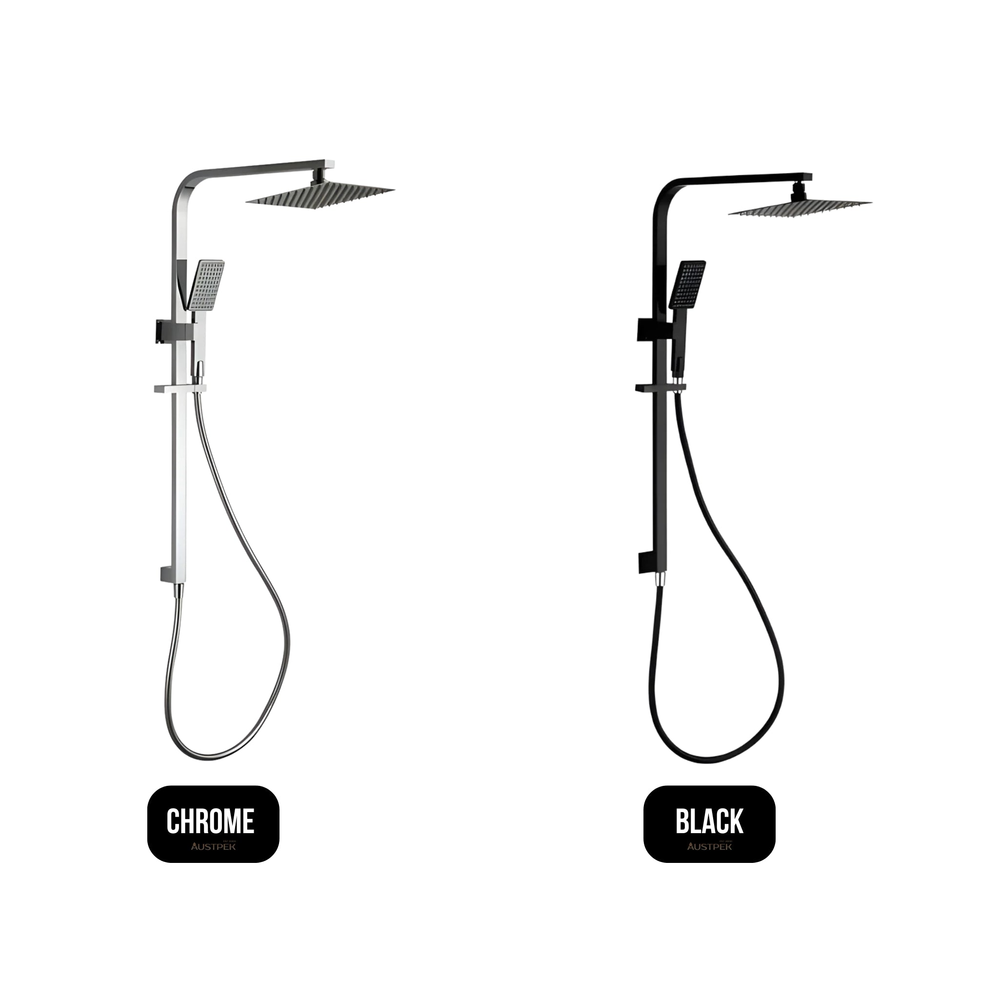 HELLYCAR BONZA SHOWER SYSTEM WITH RAIL BLACK