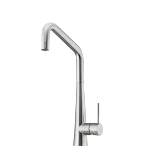 OLIVERI ESSENTE SQUARE GOOSE NECK KITCHEN MIXER 424MM STAINLESS STEEL