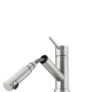 OLIVERI ESSENTE 316 SWIVEL PULL OUT MIXER 180MM STAINLESS STEEL