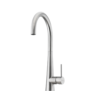 OLIVERI ESSENTE 316 GOOSE NECK KITCHEN MIXER 443MM STAINLESS STEEL