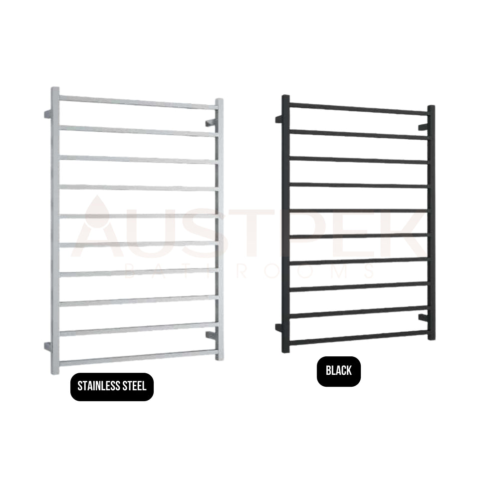 THERMOGROUP STRAIGHT SQUARE LADDER HEATED TOWEL RAIL 1160MM