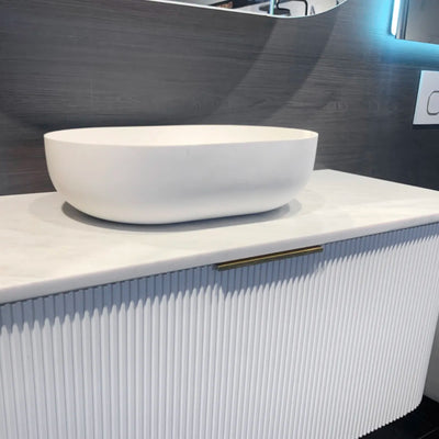 OTTI PORTOFINO SOLID SURFACE BASIN MATTE WHITE 500MM